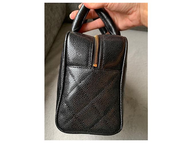 Borsa Chanel Timeless Pelle Caviar Nera Nero - vista 9