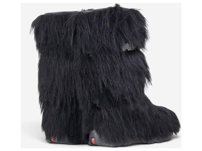 Botas de nieve de piel Prada AW99 Apres Ski Negro - vista 2