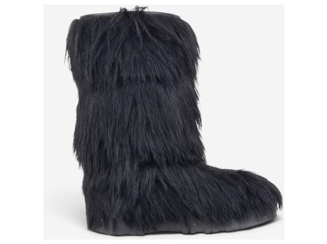 Botas de nieve de piel Prada AW99 Apres Ski Negro - vista 4