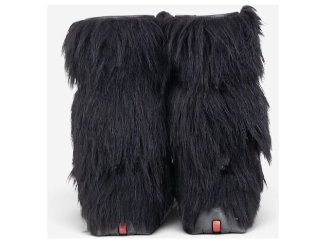 Botas de nieve de piel Prada AW99 Apres Ski Negro - vista 6