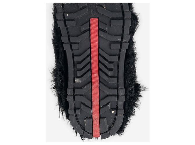 Botas de nieve de piel Prada AW99 Apres Ski Negro - vista 9