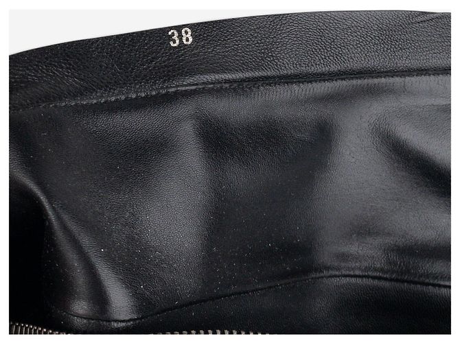 Prada 2000s Knee High Double-Buckle Riding Boots Black - view 12