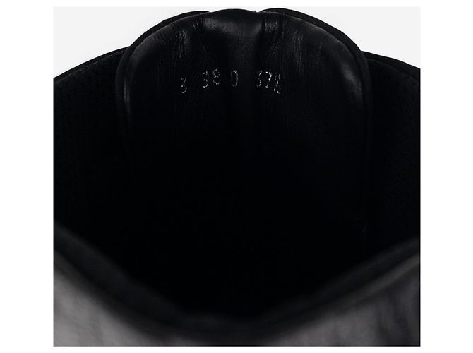 Stivaletti sneaker stringati alti stile boxe e racing Prada anni 2000 Nero - vista 9