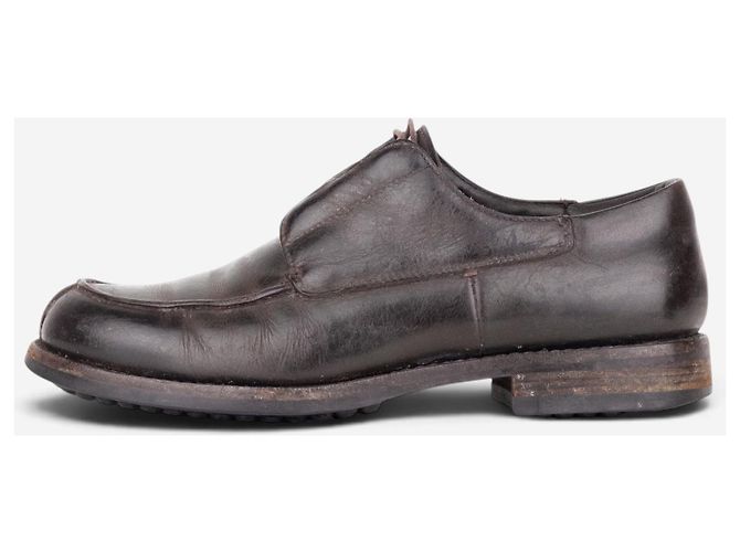 Scarpe Derby Split Toe Prada AW99 Marrone - vista 3