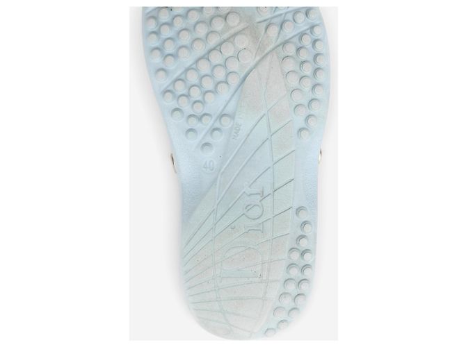 Autre Marque Sandali slide in gomma trasparente Dior by Galliano SS04 'Surf' Blu - vista 9