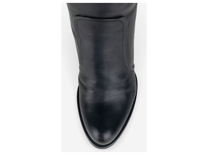 Prada 2000s Knee High Heel Boots Black - view 7