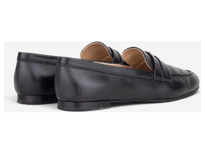 Mocassini Penny Loafers Chanel CC Logo Nero - vista 3