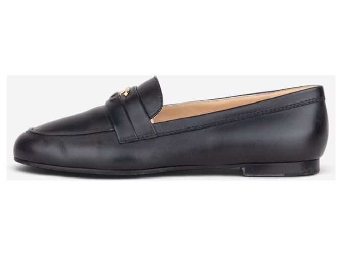 Mocassini Penny Loafers Chanel CC Logo Nero - vista 4
