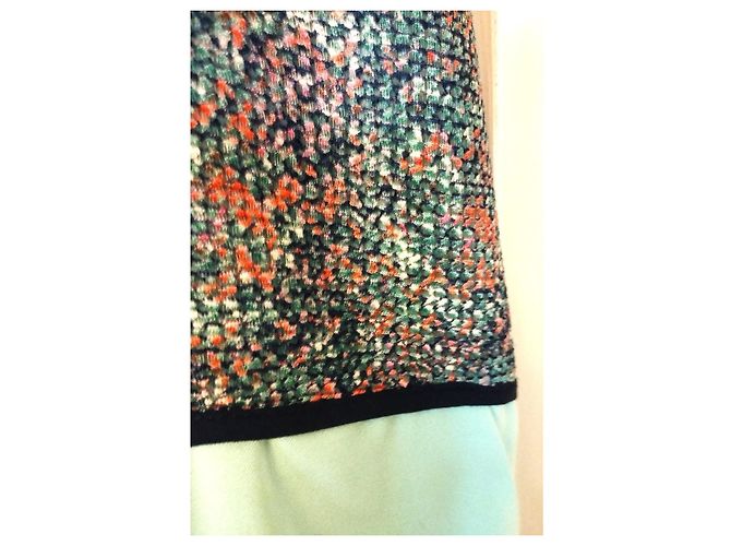 Autre Marque See U Soon Preppy Strickkleid Mini Mehrfarben Hellblau - Ansicht 14