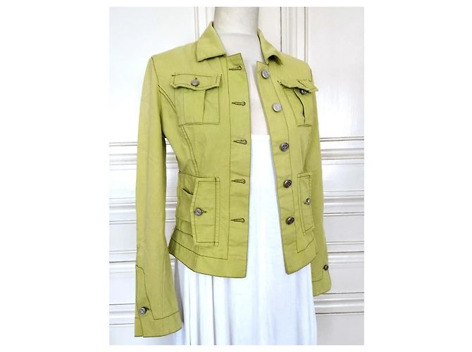 Autre Marque Jean Charles De Castelbajac Chaqueta Light Verde Anís - vista 11
