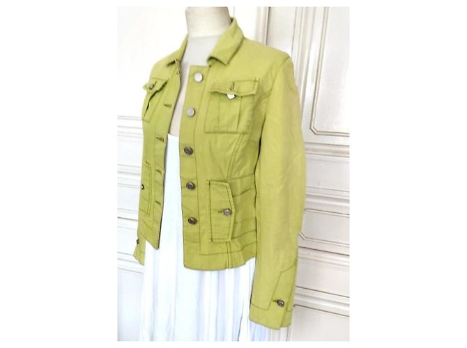Autre Marque Jean Charles De Castelbajac Chaqueta Light Verde Anís - vista 12