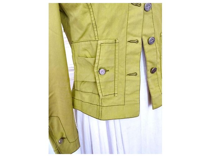 Autre Marque Jean Charles De Castelbajac Chaqueta Light Verde Anís - vista 2