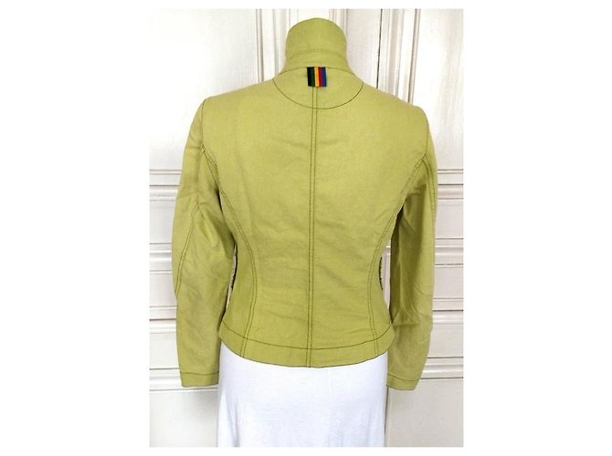Autre Marque Jean Charles De Castelbajac Chaqueta Light Verde Anís - vista 4