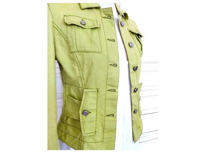 Autre Marque Jean Charles De Castelbajac Chaqueta Light Verde Anís - vista 5