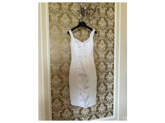 Dolce & Gabbana Vestido Corsé de Encaje Blanco - vista 17