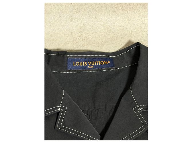 Louis Vuitton Camicia Maniche Corte Show FW2024 Nero - vista 4