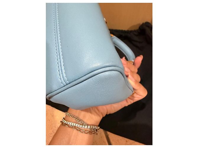 Borsa Dolce & Gabbana My Sicily in pelle azzurra Blu - vista 12