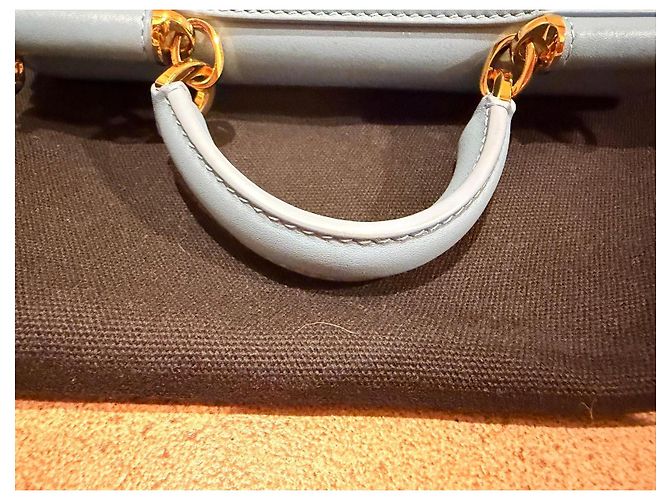 Borsa Dolce & Gabbana My Sicily in pelle azzurra Blu - vista 4