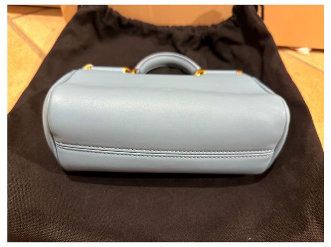 Borsa Dolce & Gabbana My Sicily in pelle azzurra Blu - vista 5