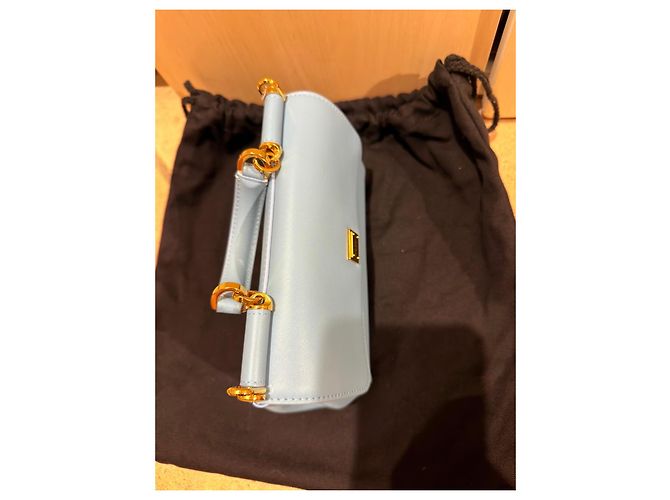 Borsa Dolce & Gabbana My Sicily in pelle azzurra Blu - vista 7