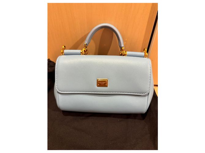 Borsa Dolce & Gabbana My Sicily in pelle azzurra Blu - vista 9