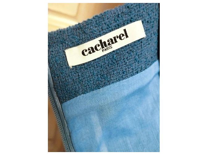Cacharel Vestido de Verano a Rayas Preppy Seventies Azul - vista 13