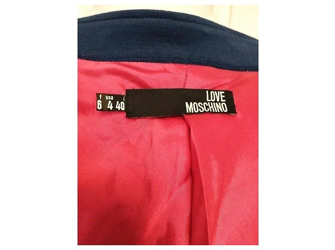 Love Moschino Giacca Preppy Chic Rossa e Blu Rosso Blu scuro - vista 10