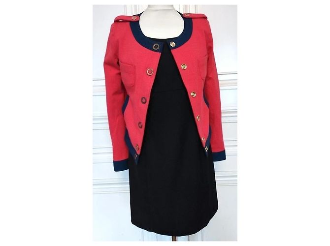Love Moschino Giacca Preppy Chic Rossa e Blu Rosso Blu scuro - vista 12