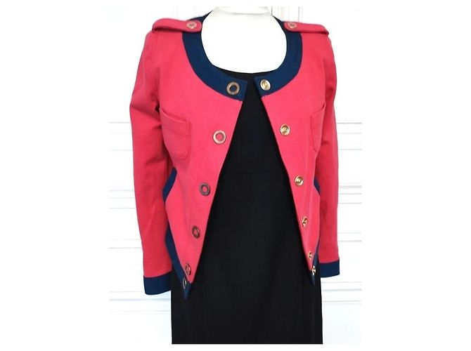 Love Moschino Giacca Preppy Chic Rossa e Blu Rosso Blu scuro - vista 13