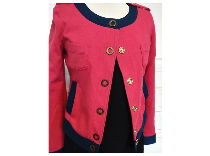 Love Moschino Giacca Preppy Chic Rossa e Blu Rosso Blu scuro - vista 3