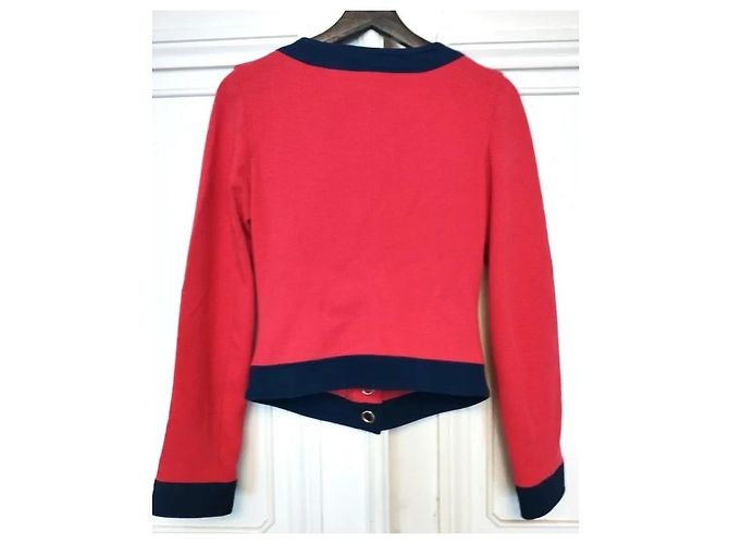 Love Moschino Giacca Preppy Chic Rossa e Blu Rosso Blu scuro - vista 4