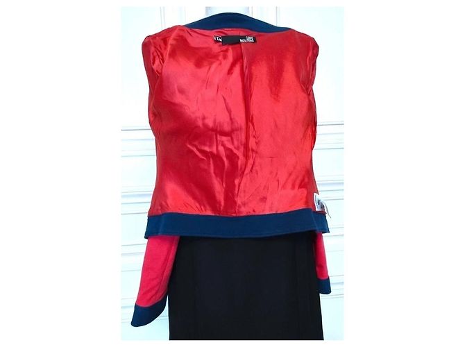 Love Moschino Giacca Preppy Chic Rossa e Blu Rosso Blu scuro - vista 7