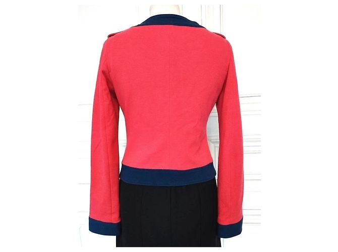 Love Moschino Giacca Preppy Chic Rossa e Blu Rosso Blu scuro - vista 8