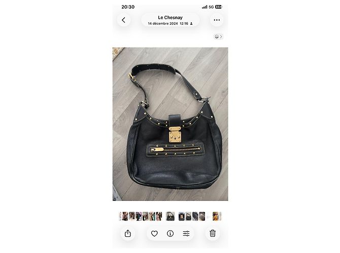 Louis Vuitton Suhali Le Fabuleux Borsa Hobo Nero - vista 2