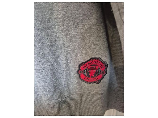Nike Manchester United Sweatshirt 2003-2004 Grau Herren XL Rot - Ansicht 2