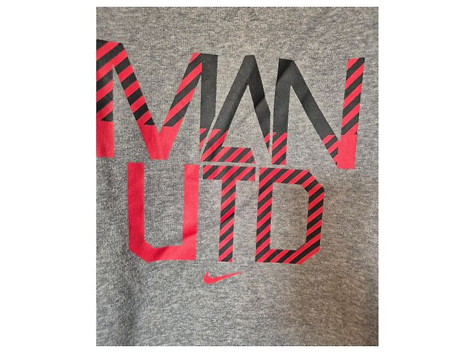 Nike Manchester United Sweatshirt 2003-2004 Grau Herren XL Rot - Ansicht 4