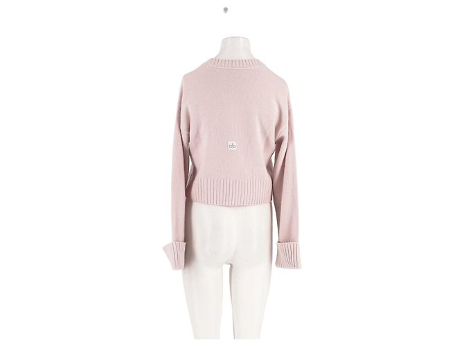 Autre Marque Pull ALO en cachemire rose - vue 6
