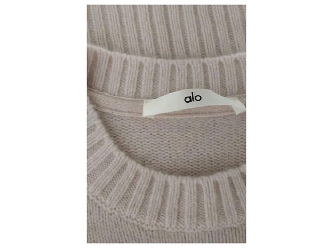 Autre Marque Pull ALO en cachemire rose - vue 7