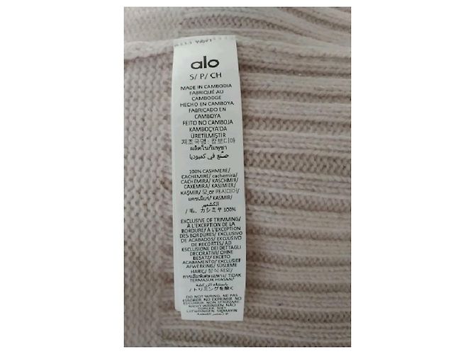 Autre Marque Pull ALO en cachemire rose - vue 8