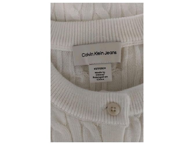 Colete de corte reto branco Calvin Klein - vista 7
