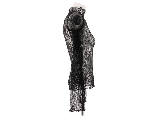 Autre Marque Top de encaje negro LEO SEASON - vista 3