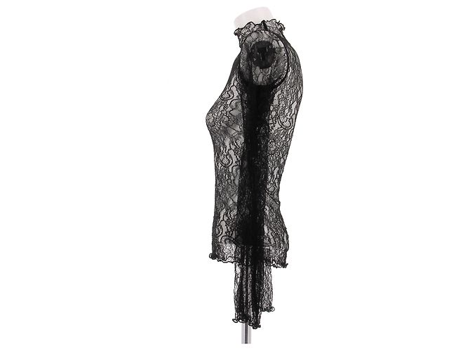 Autre Marque Top de encaje negro LEO SEASON - vista 4