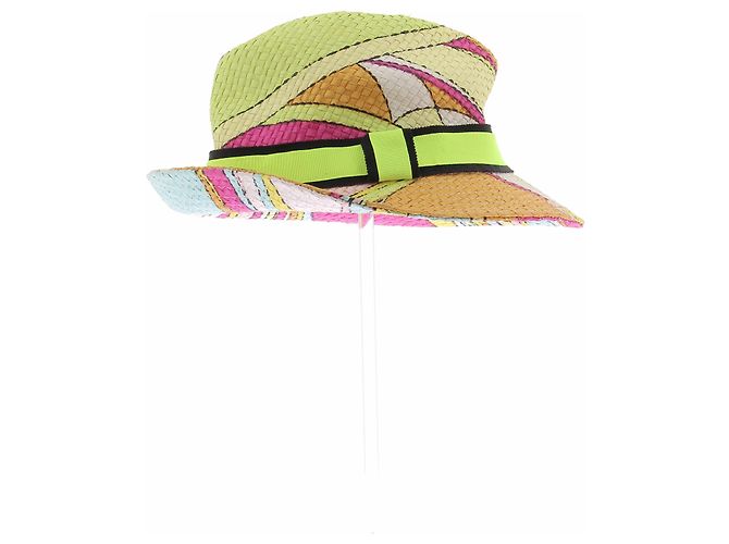 Emilio Pucci Cappello di paglia multicolore - vista 2