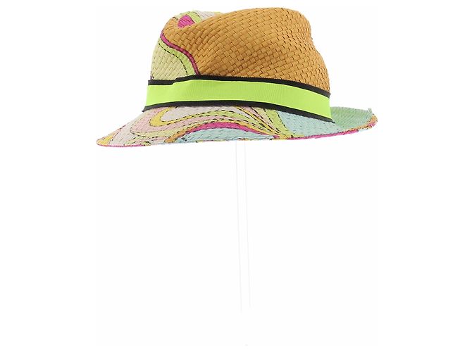 Emilio Pucci Cappello di paglia multicolore - vista 3