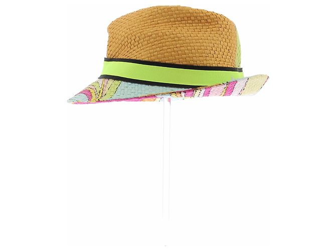 Emilio Pucci Cappello di paglia multicolore - vista 4