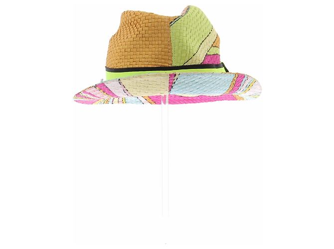 Emilio Pucci Cappello di paglia multicolore - vista 5