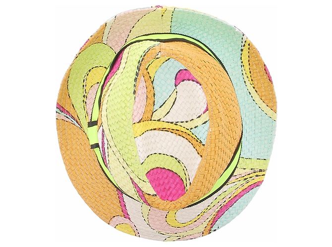 Emilio Pucci Cappello di paglia multicolore - vista 6