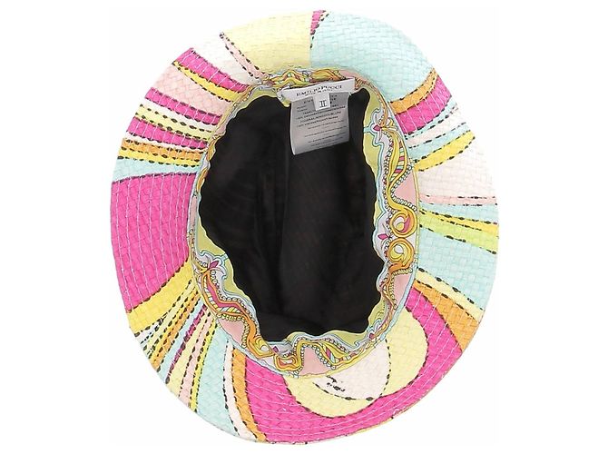 Emilio Pucci Cappello di paglia multicolore - vista 7