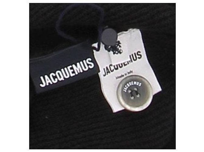 Jacquemus Schwarzes Langarm-Oberteil aus Strick - Ansicht 6