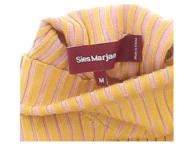 Autre Marque Cuello alto a rayas amarillo y rosa - vista 6